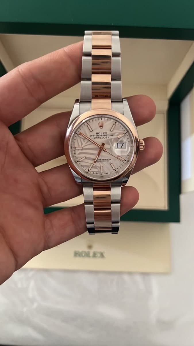 Rolex Datejust cadran palmier